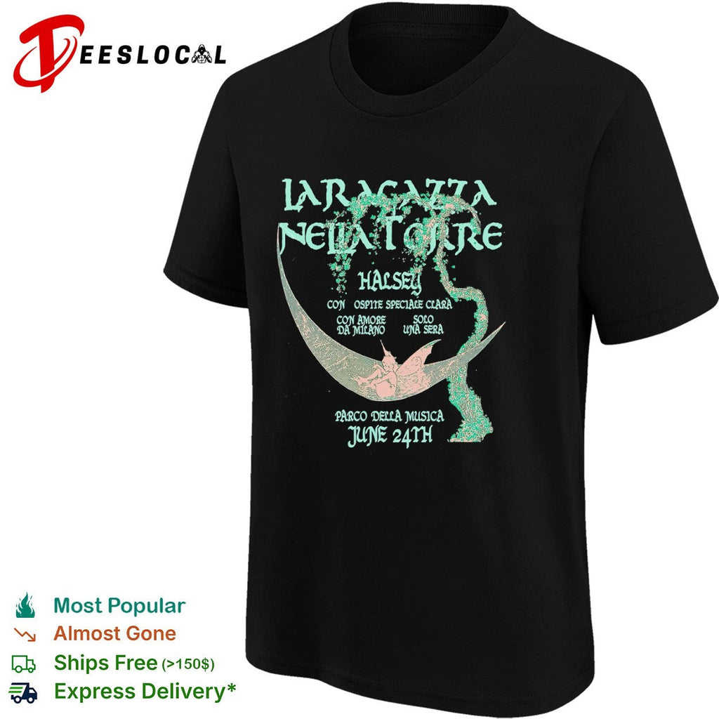 La Ragazza nella Torre Halsey con Ospite Speciale Clara Parco della Musica shirt Unisex
