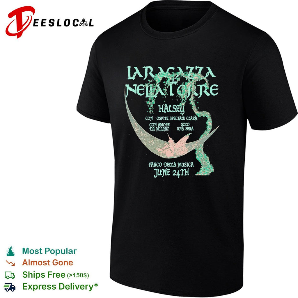 La Ragazza nella Torre Halsey con Ospite Speciale Clara Parco della Musica shirt Unisex