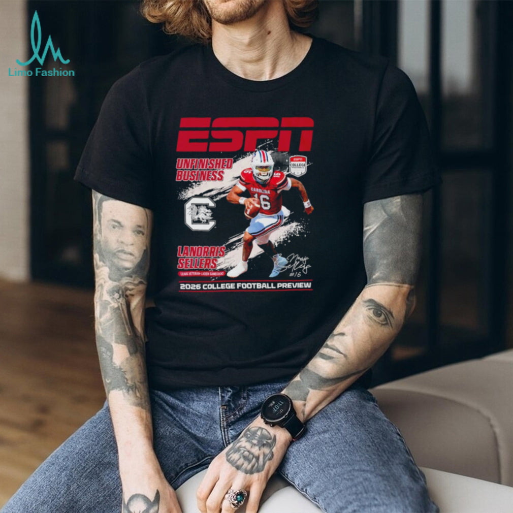 LaNorris Sellers South Carolina Gamecocks ESPN 2026 College Football Preview shirt