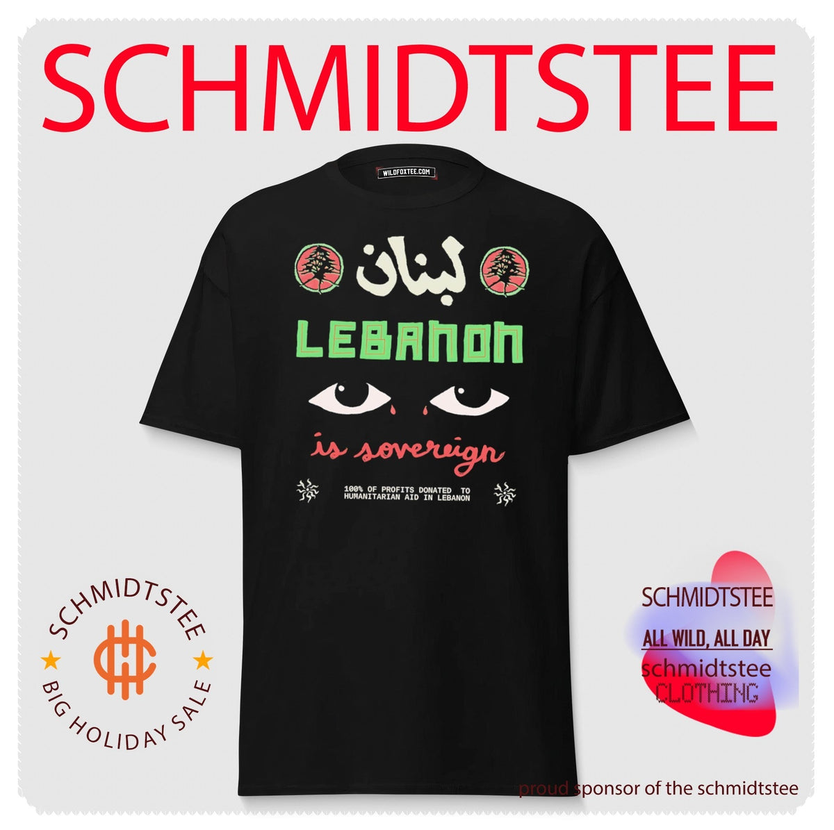 Lebanon in Sovereign 100% of profits donated to humanitarian aid in Lebanon shirt Unisex