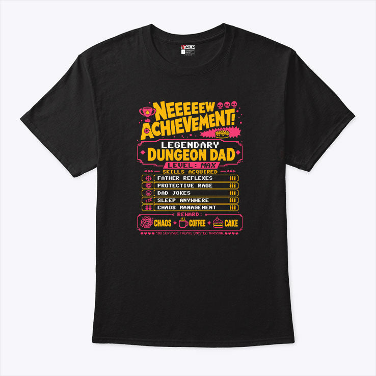 Legendary Dungeon Dad New Achievement Father’s Day Shirt Unisex