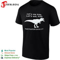 Let s eat kids let s eat kids Punctuation Saves Lives dinosaur shirt Unisex