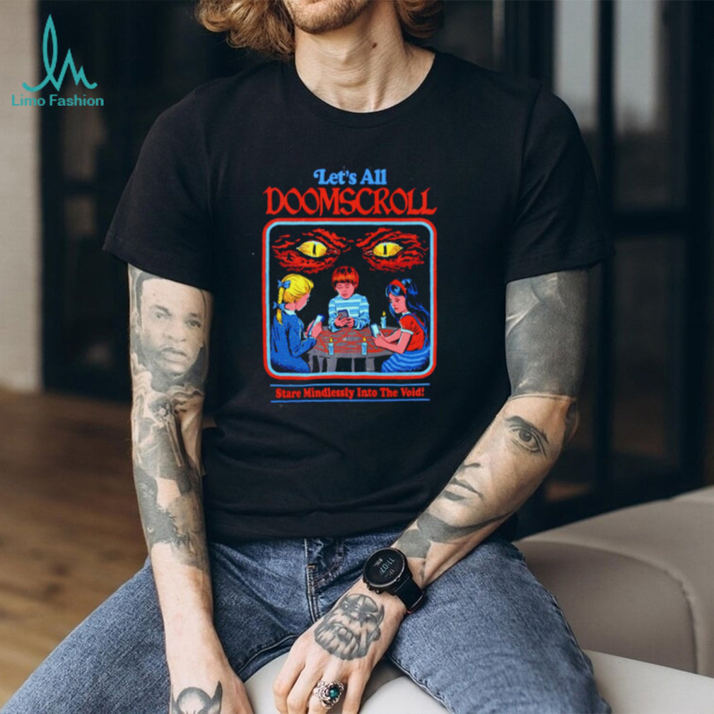 Let’s All Doomscroll Stare Mindlessly Into the Void Retro shirt