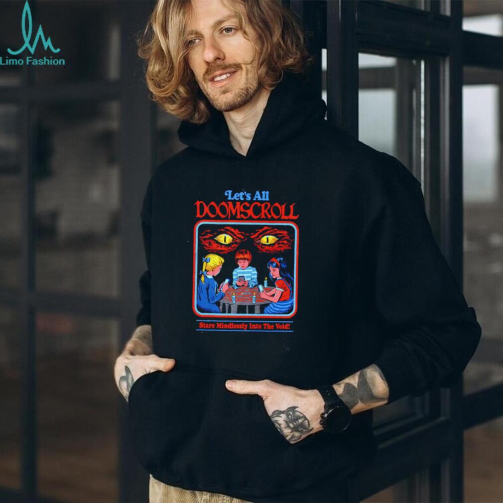 Let’s All Doomscroll Stare Mindlessly Into the Void Retro shirt