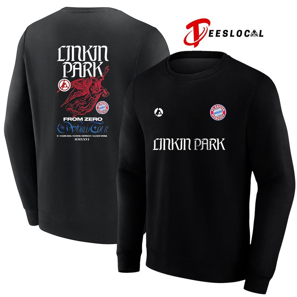 Linkin Park From Zero World tour x FC Bayern Munchech logo graphic shirt Unisex