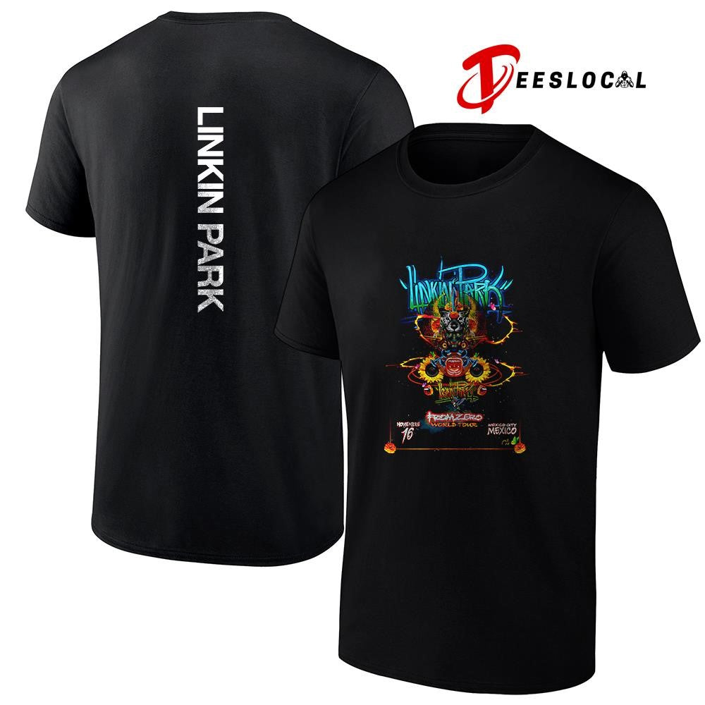 Linkin Park From Zero world tour Mexico city poster shirt Unisex