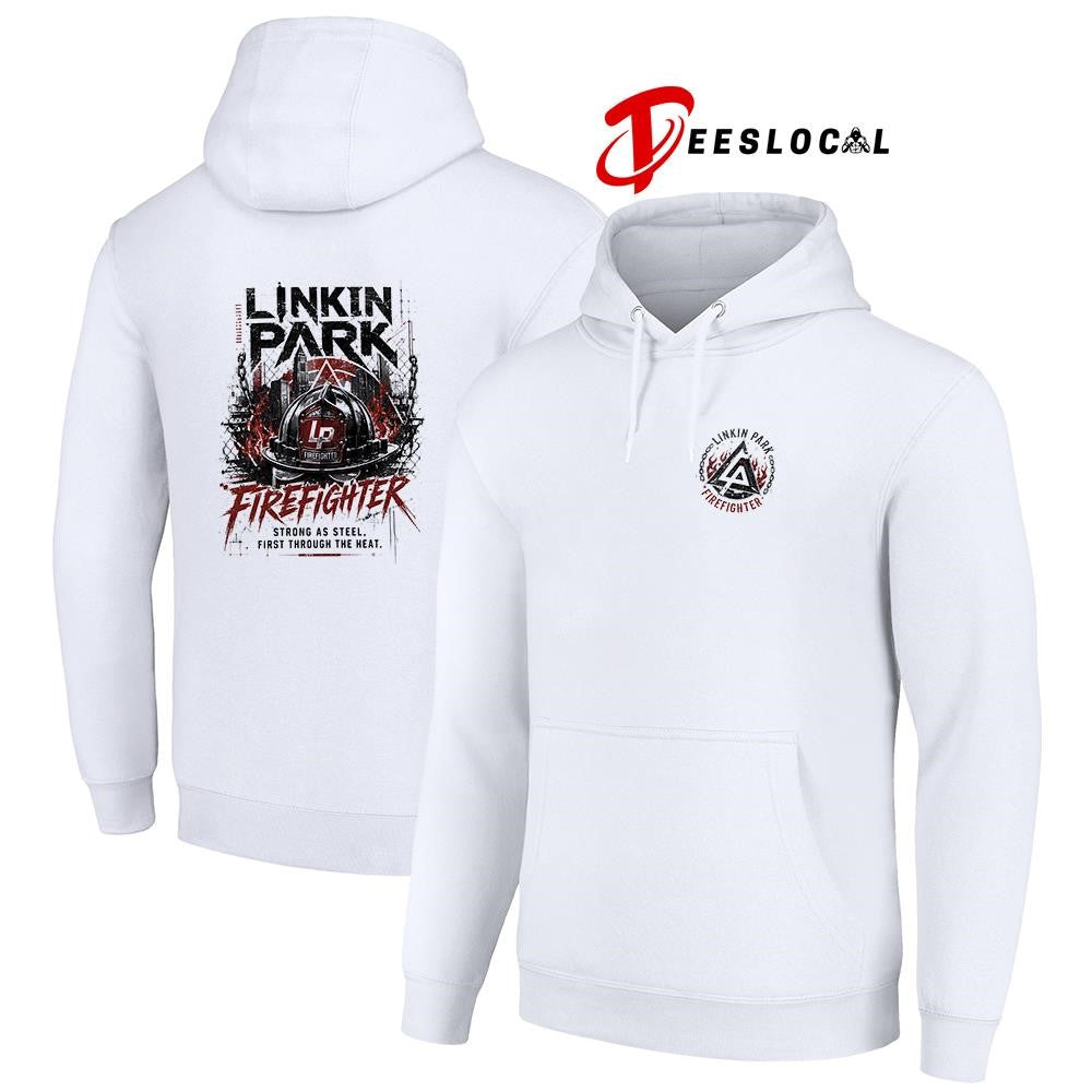 Linkin Park firefighter strong as steel first through the heat graphic shirt Unisex