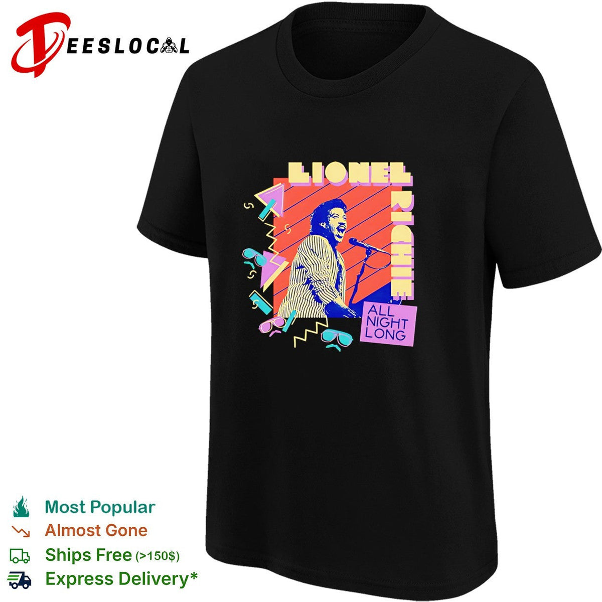 Lionel Richie all night long retro shirt Unisex