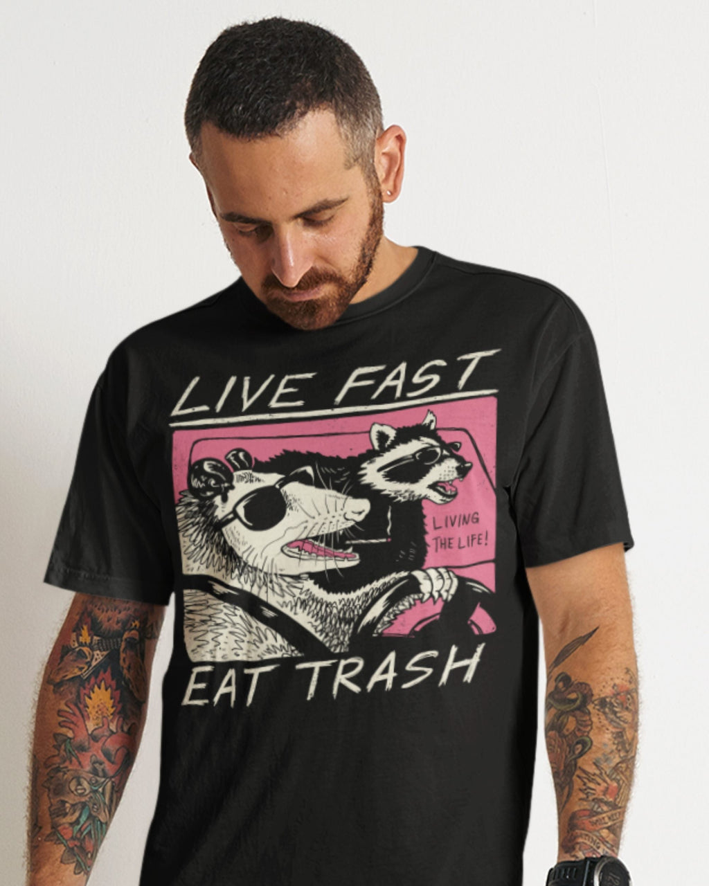 'Live Fast, Eat Trash' Shirt Unisex