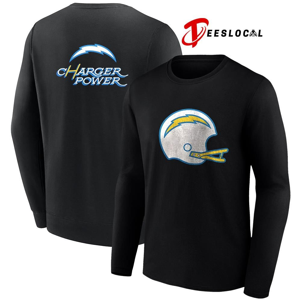 Los Angeles Chargers Charger Power helmet logo shirt Unisex