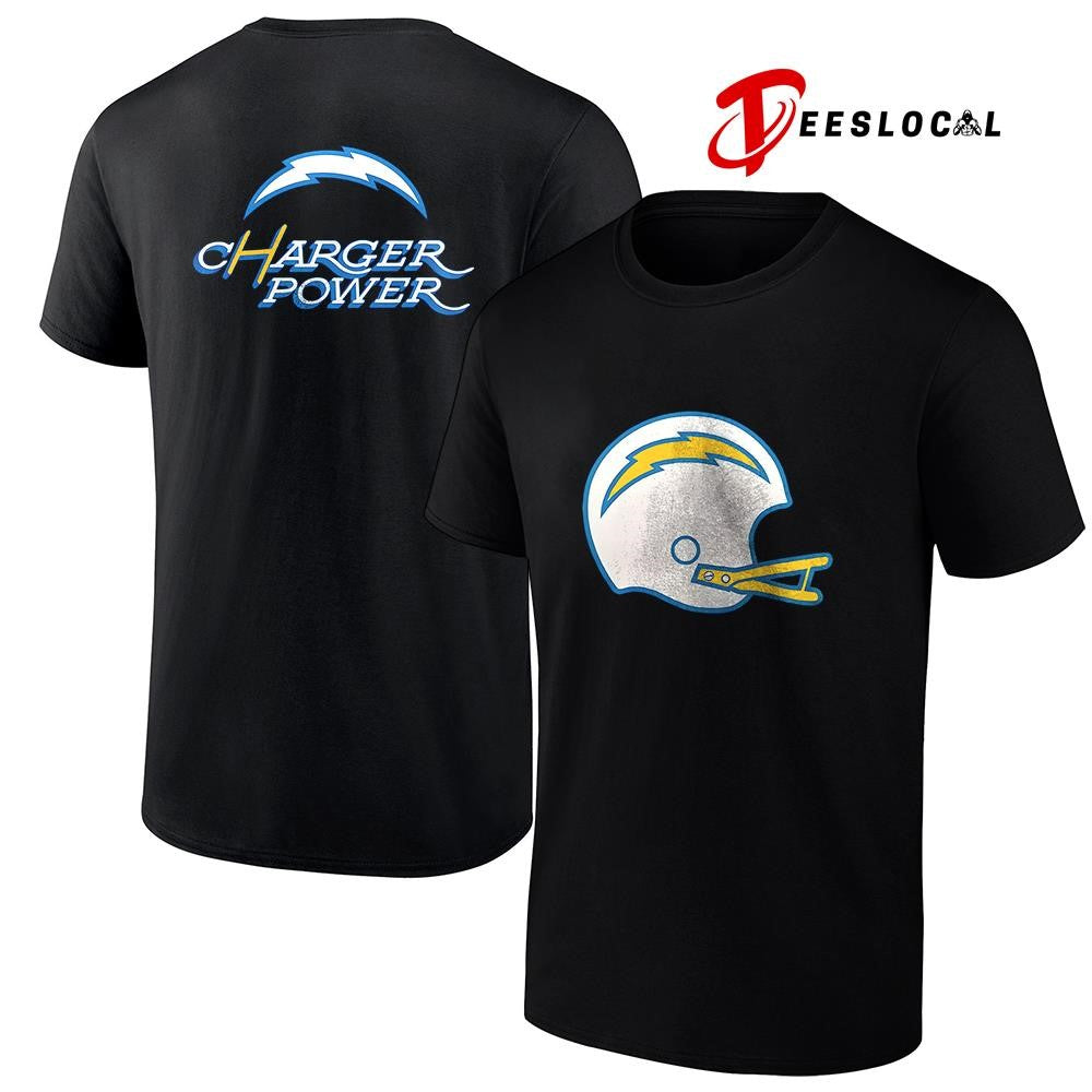 Los Angeles Chargers Charger Power helmet logo shirt Unisex