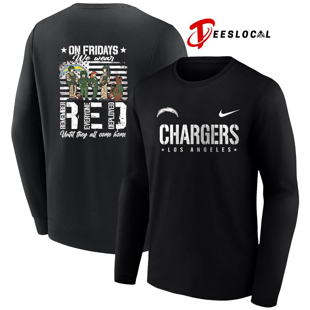 Los Angeles Chargers x Scooby Doo on friday we wear RED until they all come home shirt Unisex