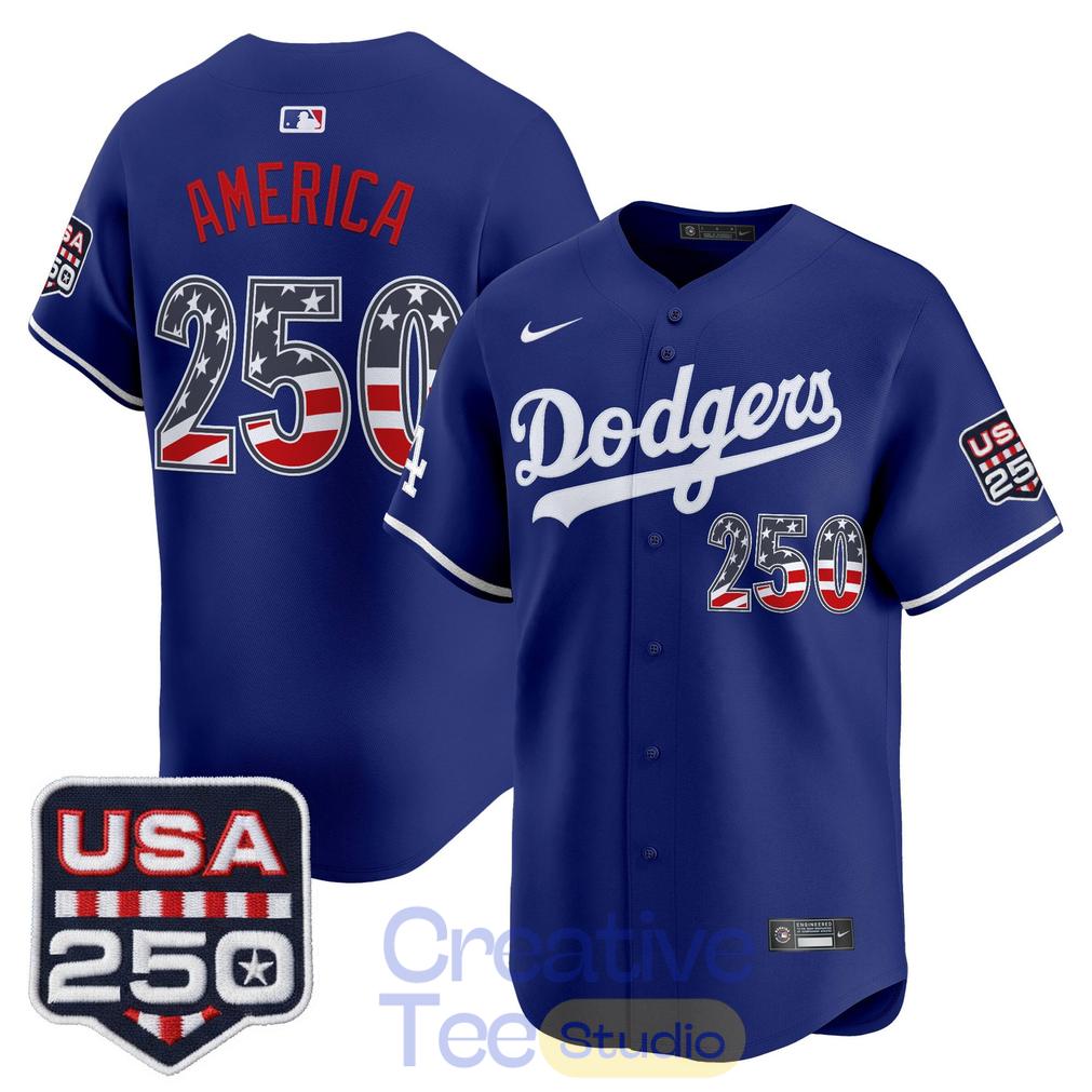 Los Angeles Dodgers USA 250 Fourth of July Special Jersey Unisex
