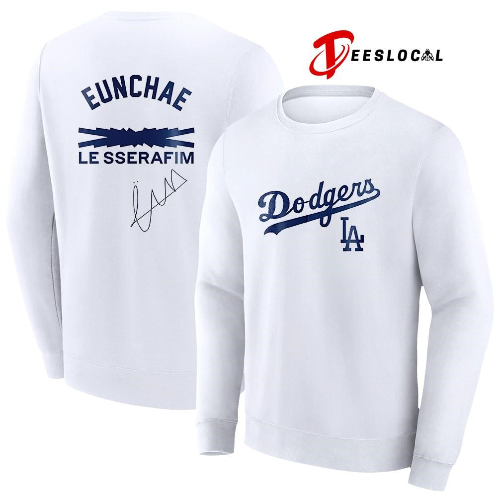 Los Angeles Dodgers x Le Sserafim Eunchae signature graphic shirt Unisex