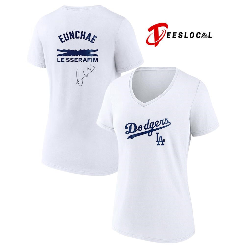 Los Angeles Dodgers x Le Sserafim Eunchae signature graphic shirt Unisex