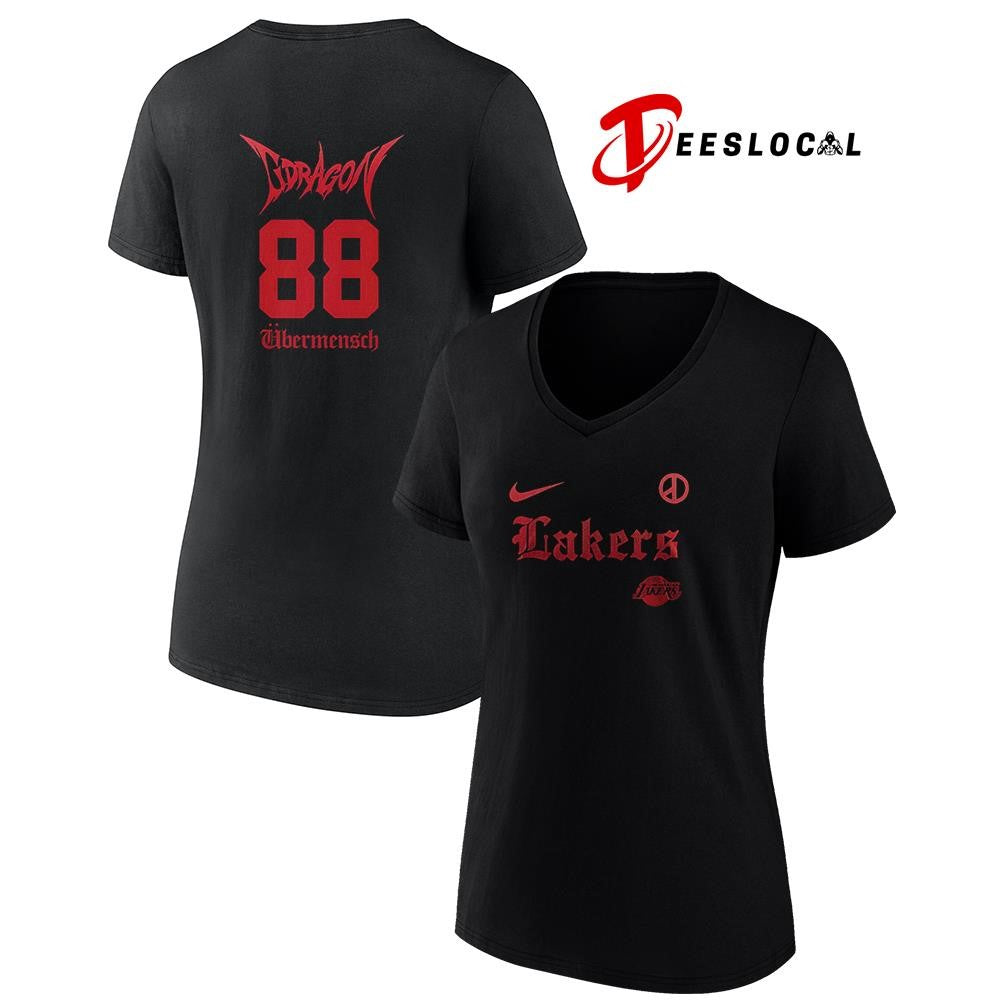 Los Angeles Lakers x G-Dragon Ubermensch NA tour logo shirt Unisex