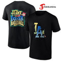 LosAngelesDodgersit’stimeforDodgersbaseballcolorfullogoshirt Unisex