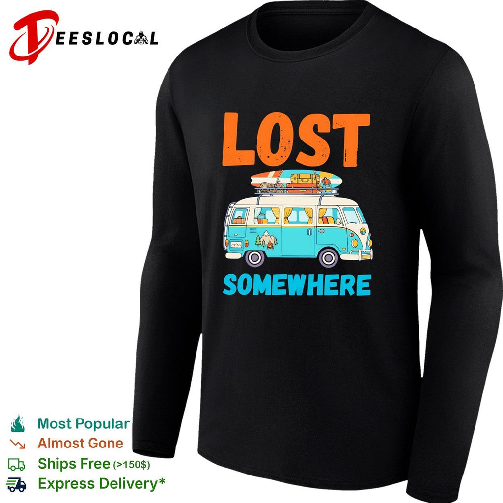 Lost somewhere VW van camper road trip adventure shirt Unisex
