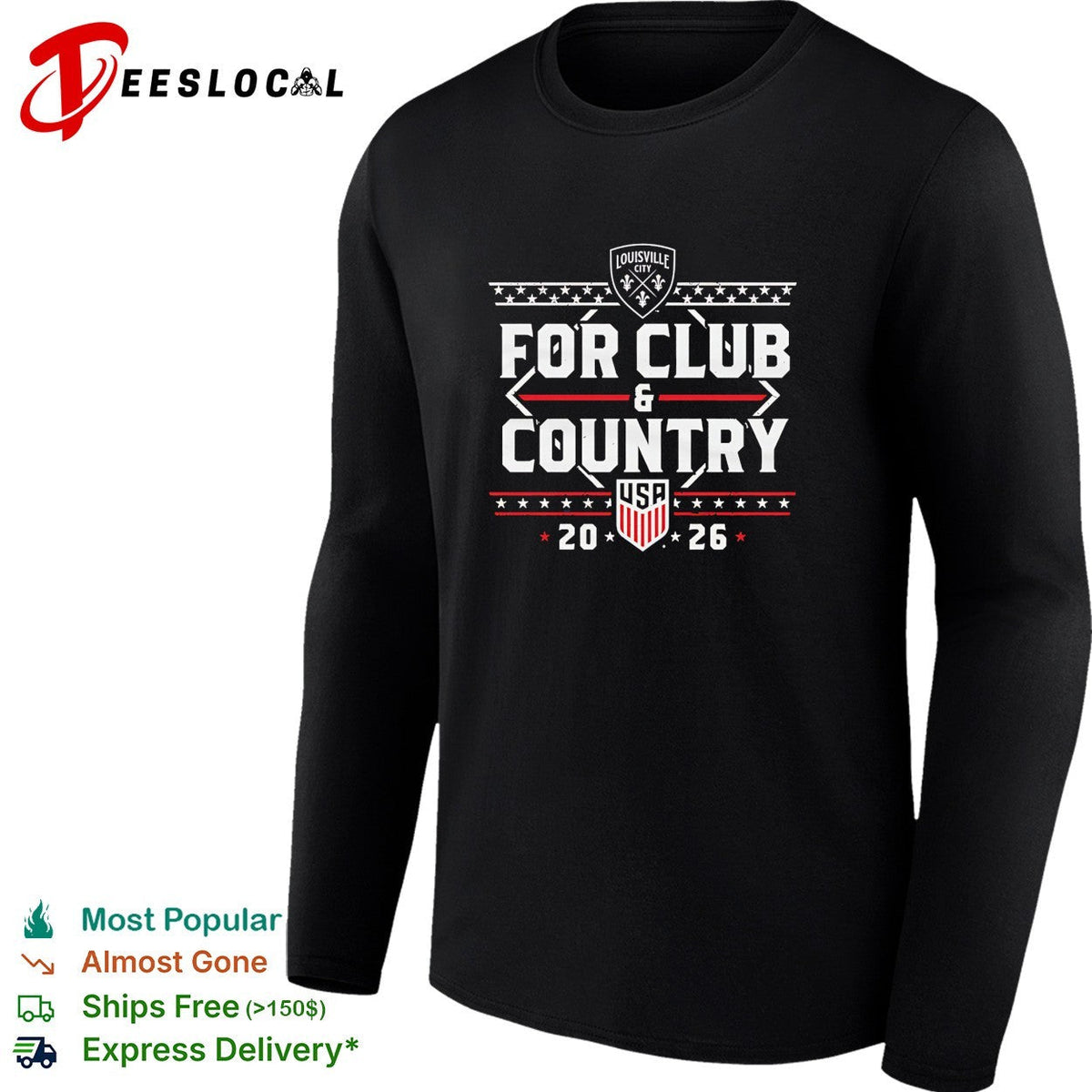 Louisville City FC for club and country USA 2026 soccer shirt Unisex
