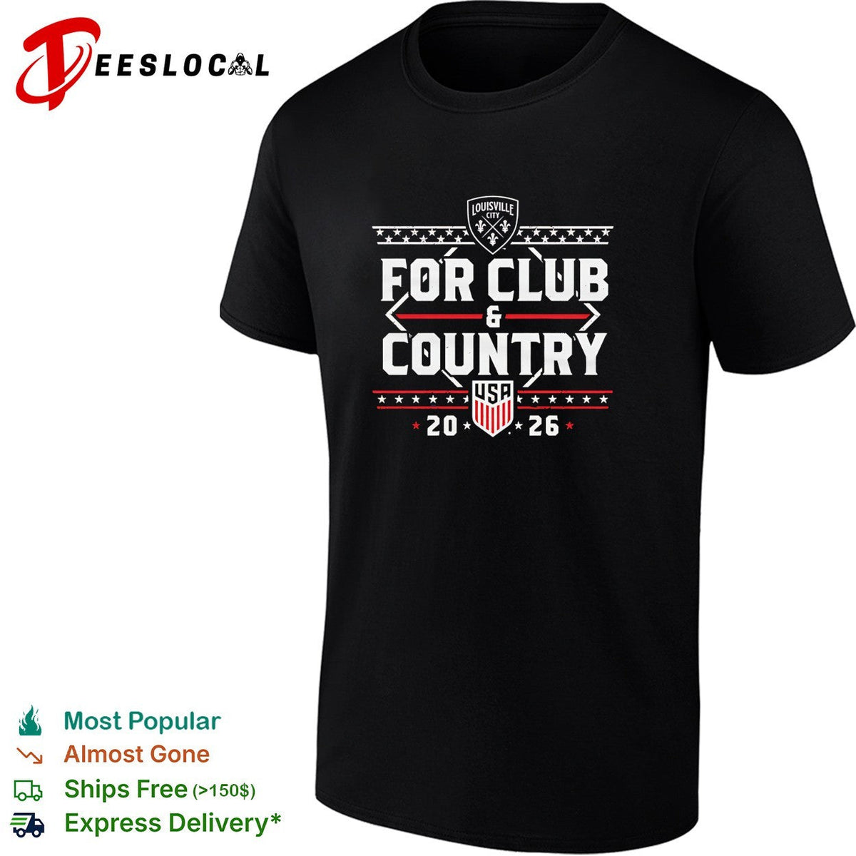 Louisville City FC for club and country USA 2026 soccer shirt Unisex