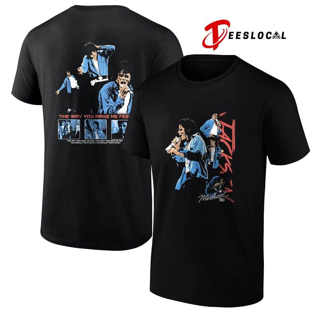 M Jackson the way you make me feel graphic shirt Unisex