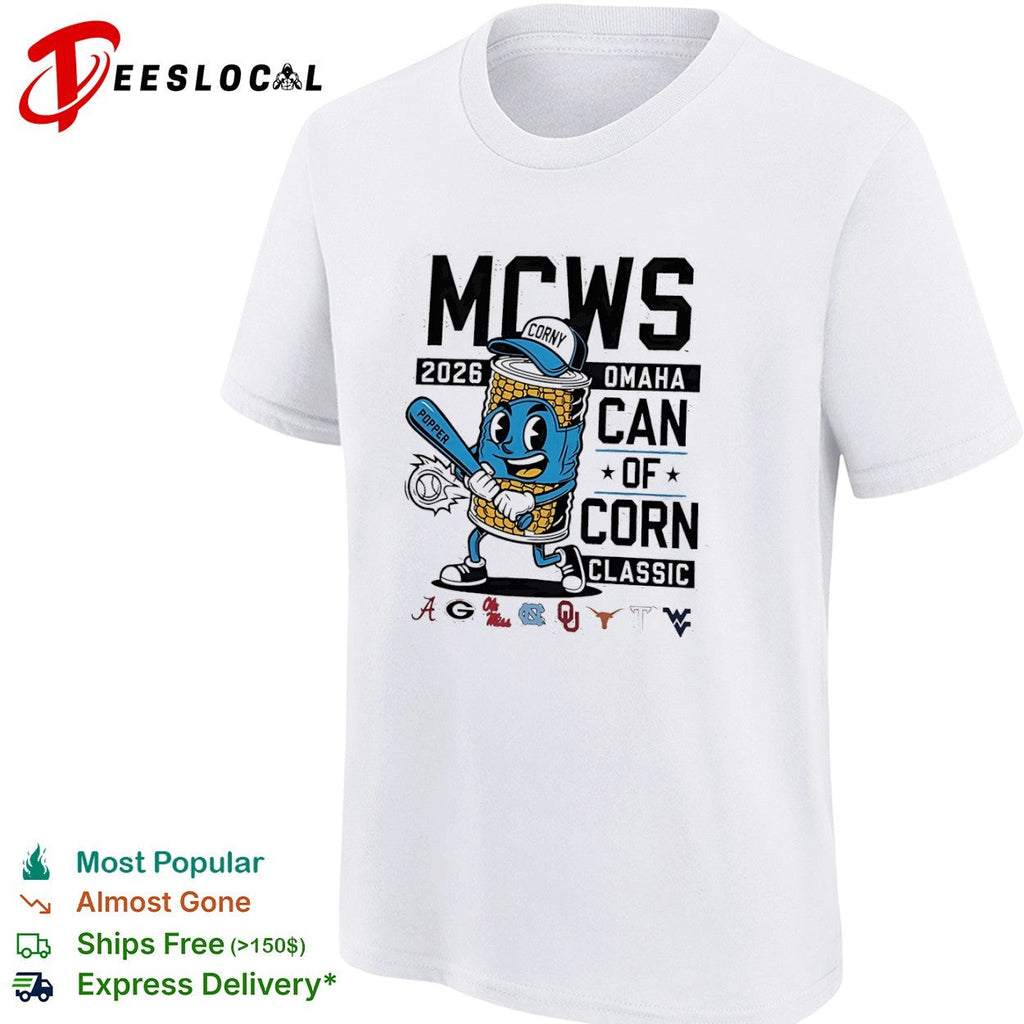 MCWS 2026 Omaha Can of Corn Classic Alabama Georgia Ole Miss North Carolina shirt Unisex