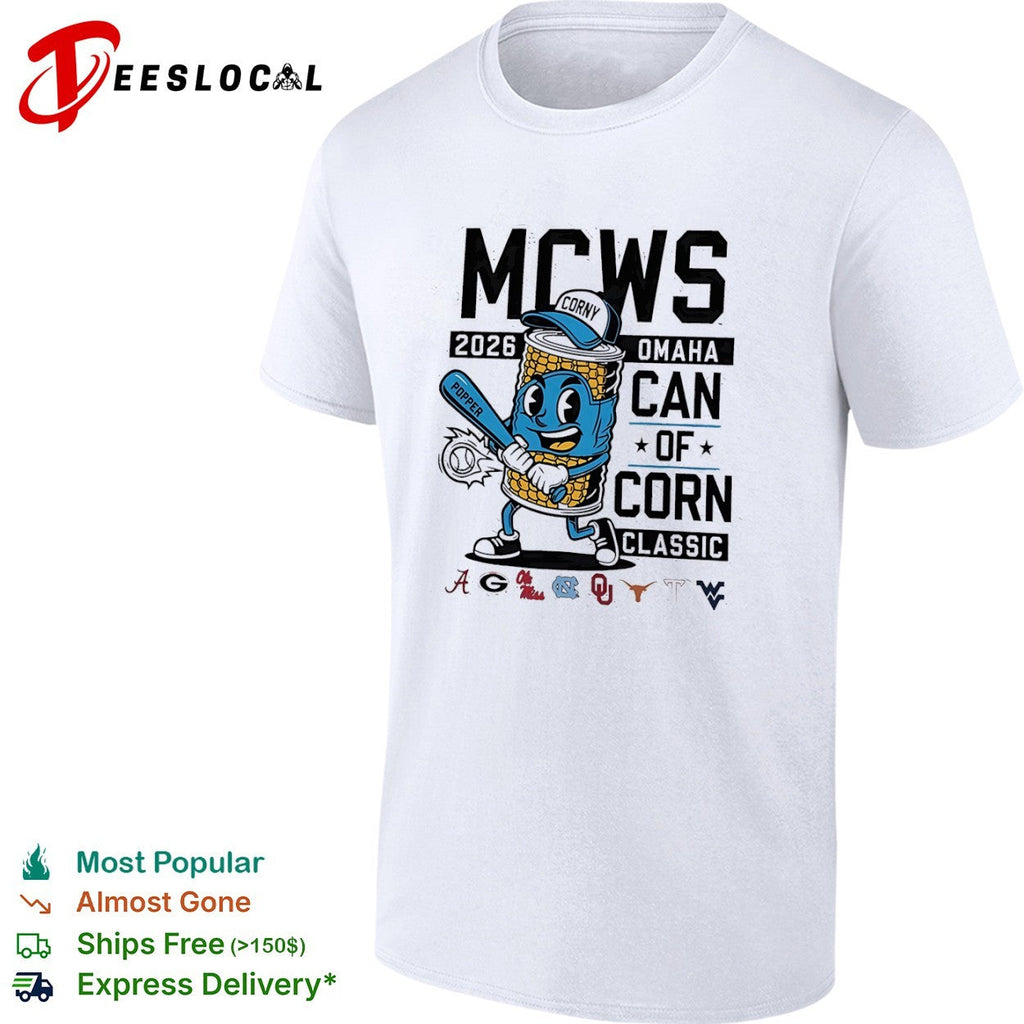 MCWS 2026 Omaha Can of Corn Classic Alabama Georgia Ole Miss North Carolina shirt Unisex
