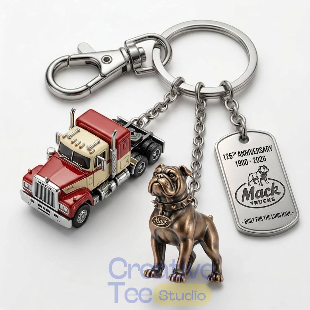 Mack Trucks 126th Anniversary Commemorative Keychain Unisex