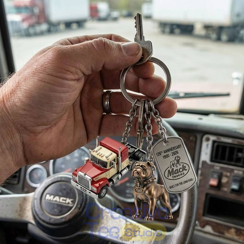 Mack Trucks 126th Anniversary Commemorative Keychain Unisex