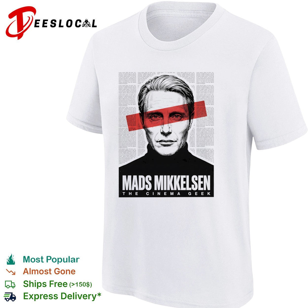 Mads Mikkelsen the Cinema Geek shirt Unisex