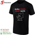Make Russia Small Again Moscovia 1462 History Political Satire Map shirt Unisex