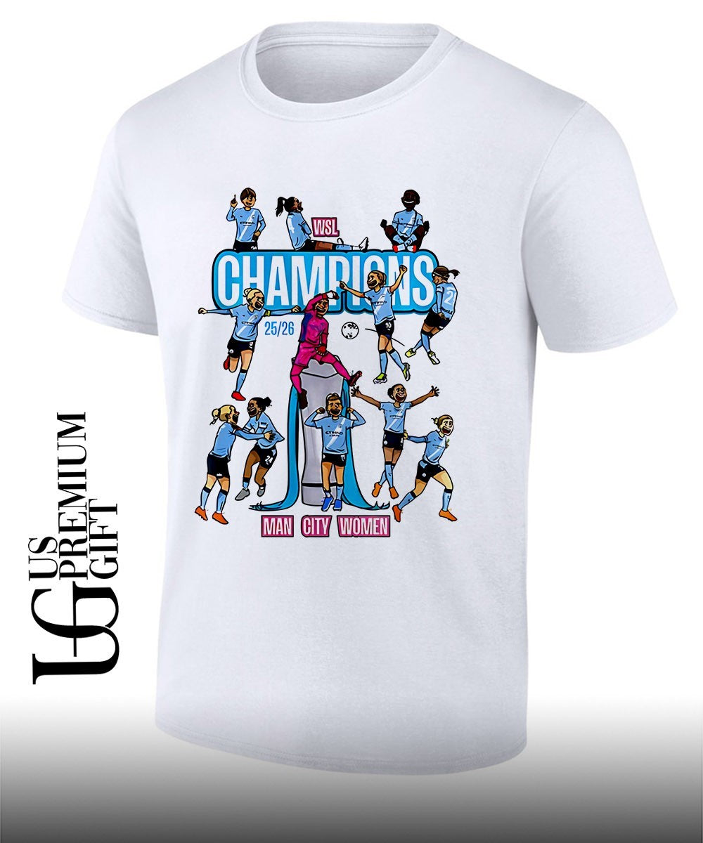 Manchester City FC Man City Women Double Winners 2025-2026 shirt Unisex