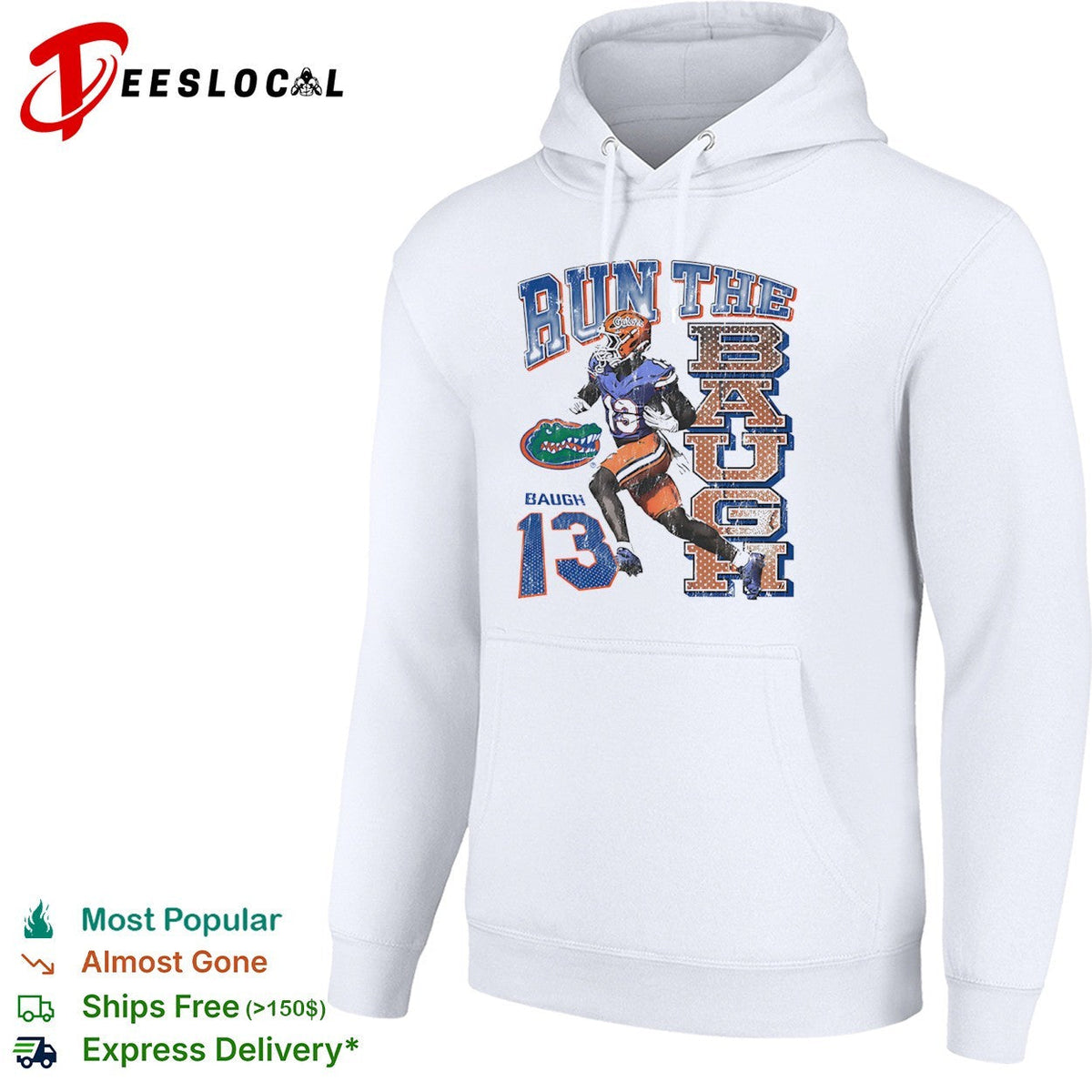 Marcus Baugh Florida Gators NCAA Run the Baugh 13 football team player shirt Unisex