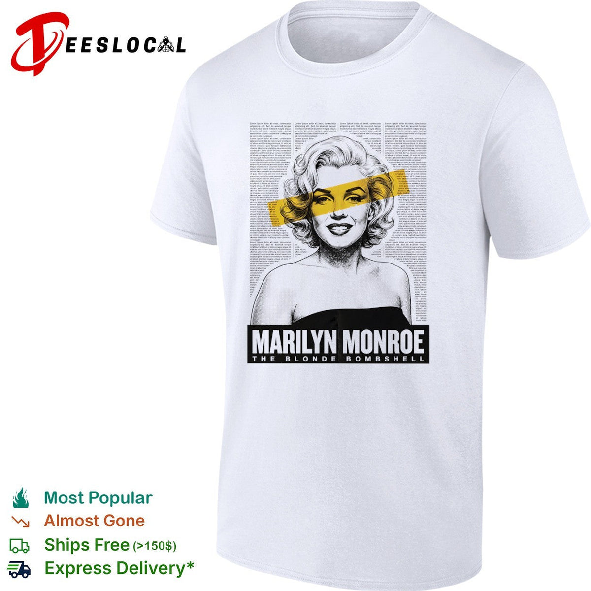 Marilyn Monroe The Blonde Bombshell shirt Unisex