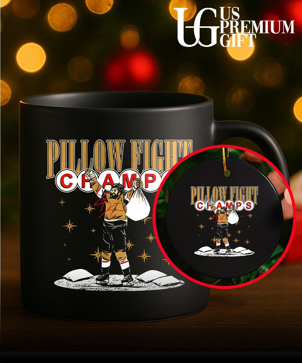 Mark Pillow Fight Champs Vegas Golden Knights 2026 NHL signature shirt Unisex