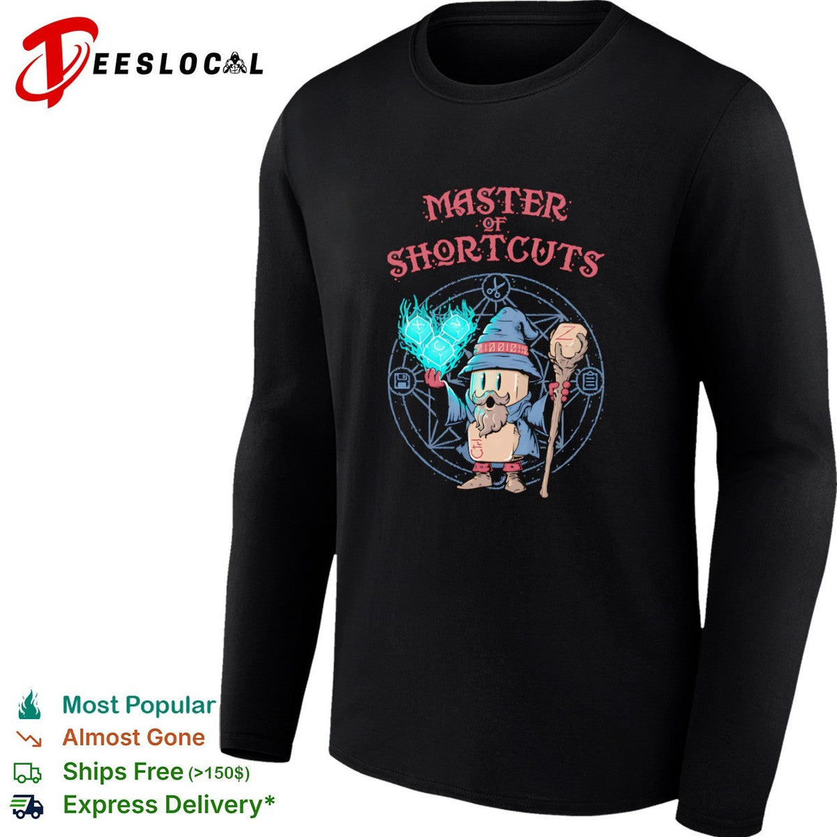 Master of Shortcuts the wizard of keyboard shortcuts specializing shirt Unisex