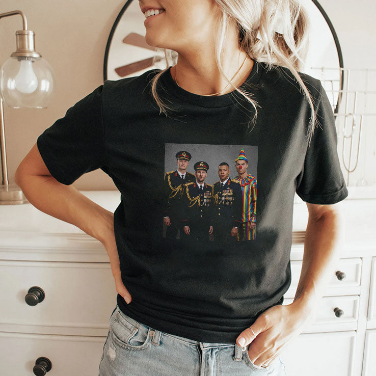 Mbappe Haaland Messi Ronaldo Dictator Meme T Shirt Unisex