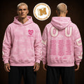 Megan Moroney Cloud 9 Tour 2026 Pink Ripple Dye Tour Dates Two Sided Hoodie Shirt