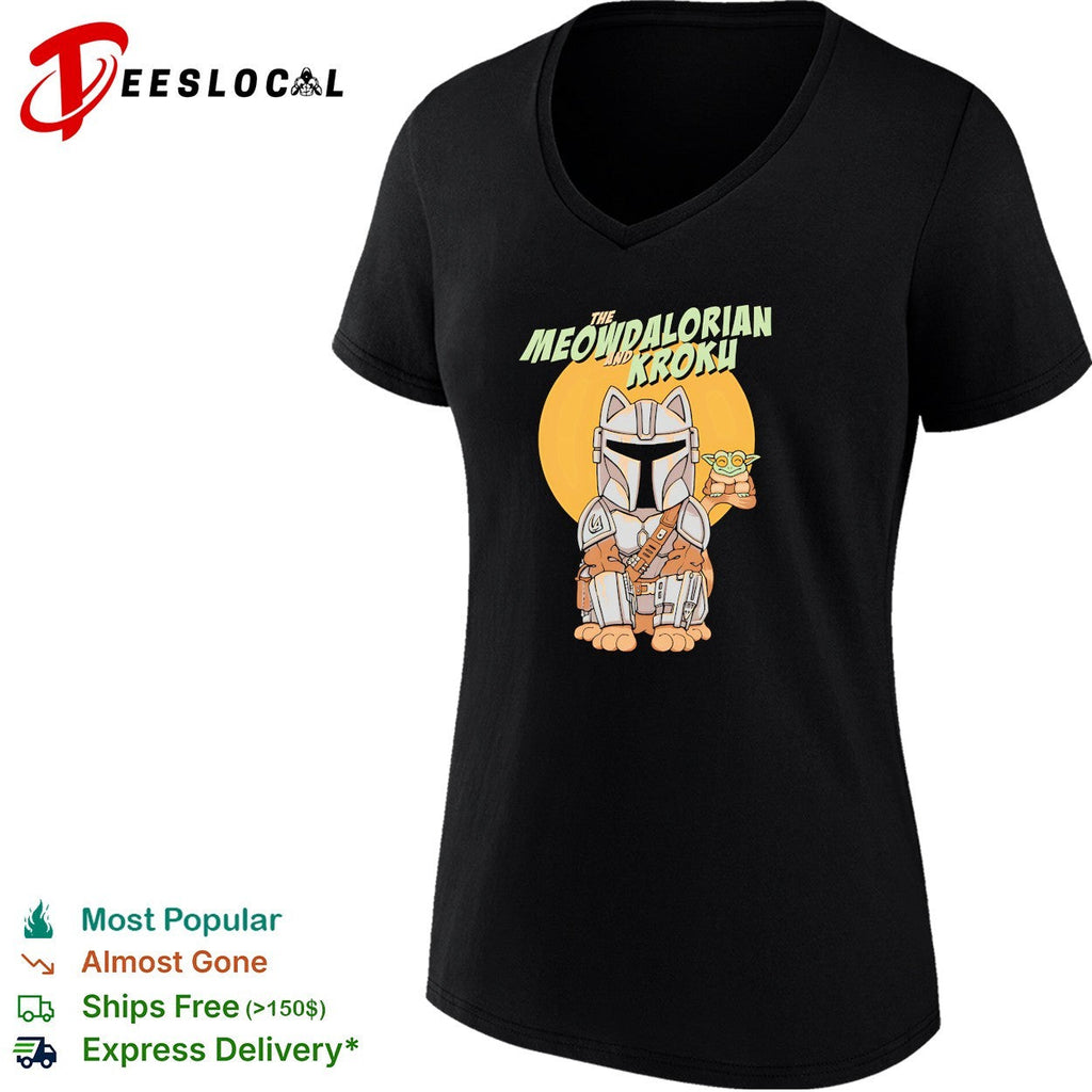 Meowdalorian and Kroku a cat bounty hunter and his frog foundling shirt Unisex