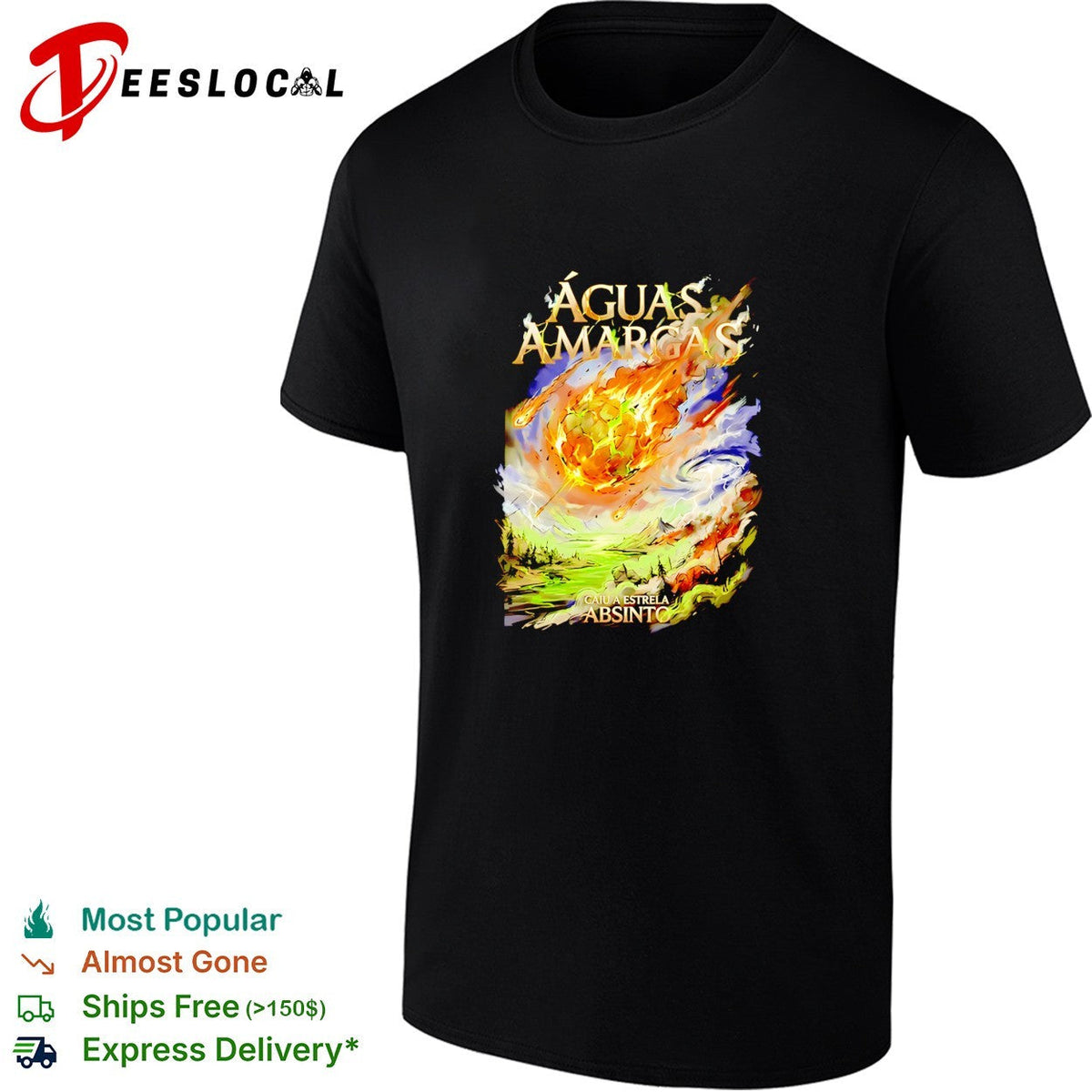 Meteorite aguas amargas caiu a estrela absinto graphic shirt Unisex