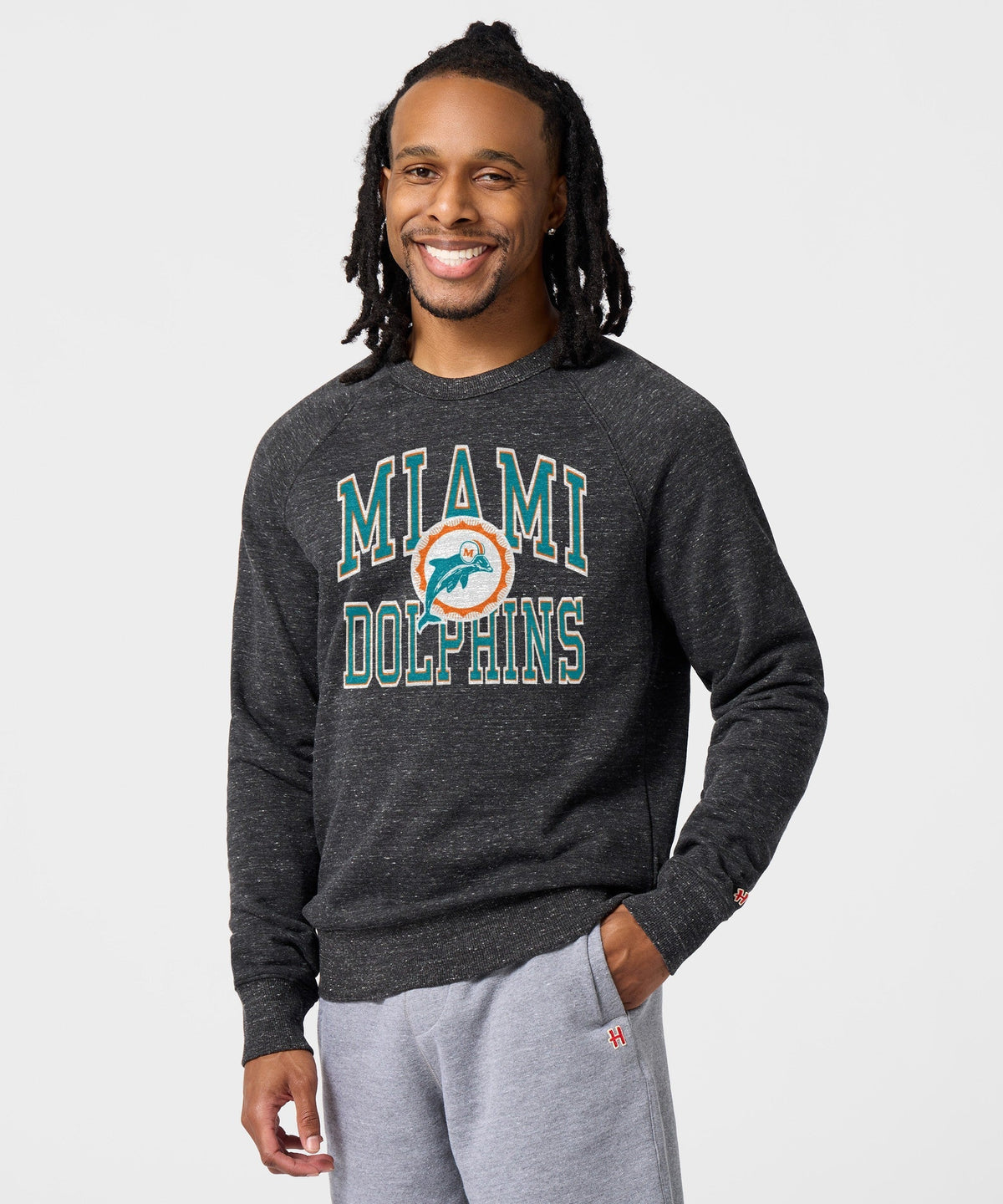 Miami Dolphins Arch Crewneck Unisex
