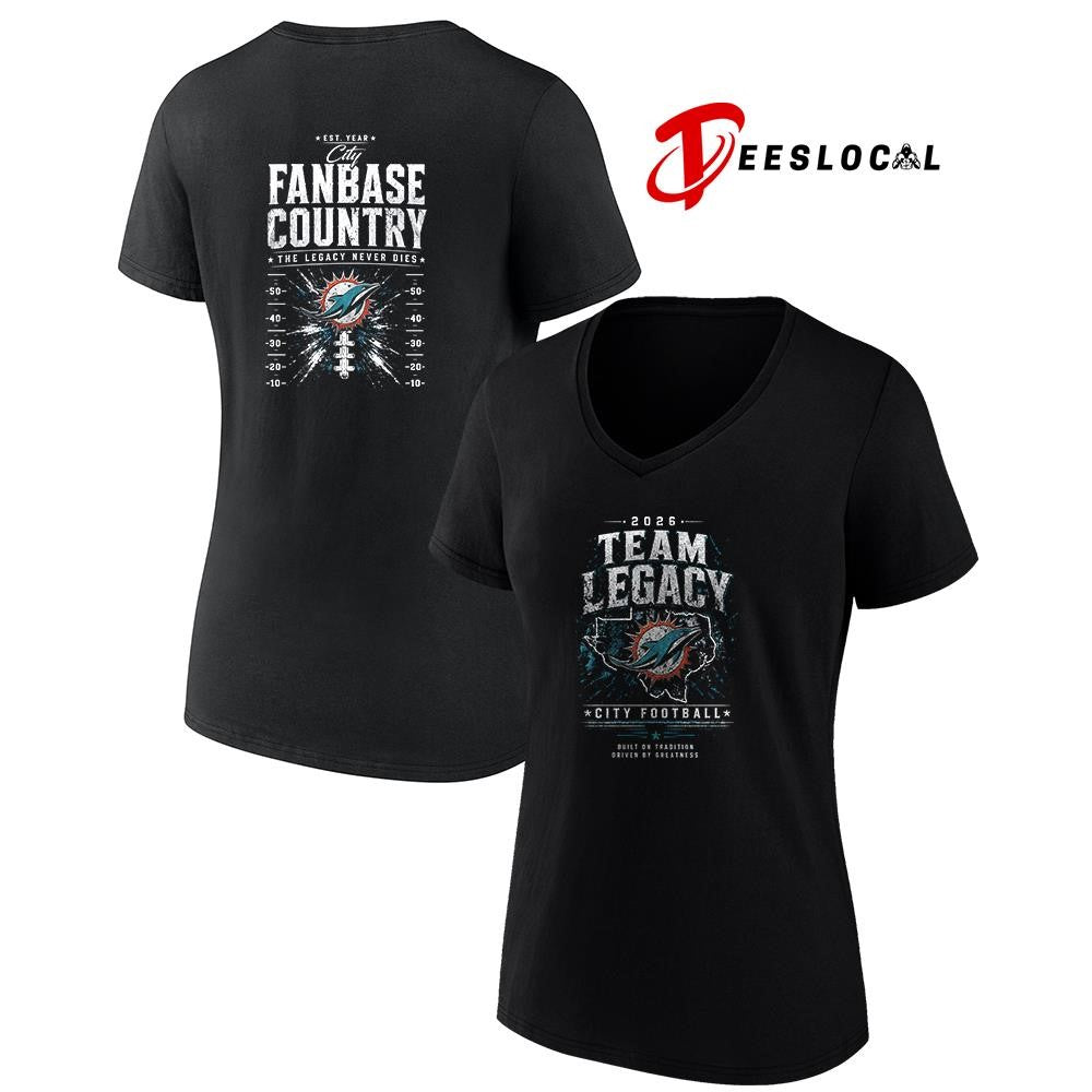 Miami Dolphins team legacy built on tradition driven by greatness city fanbase country shirt