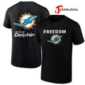 Miami Dolphins x Freedom logo shirt Unisex