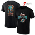 Miami Dolphins x Grateful Dead steal your face peace love logo shirt Unisex