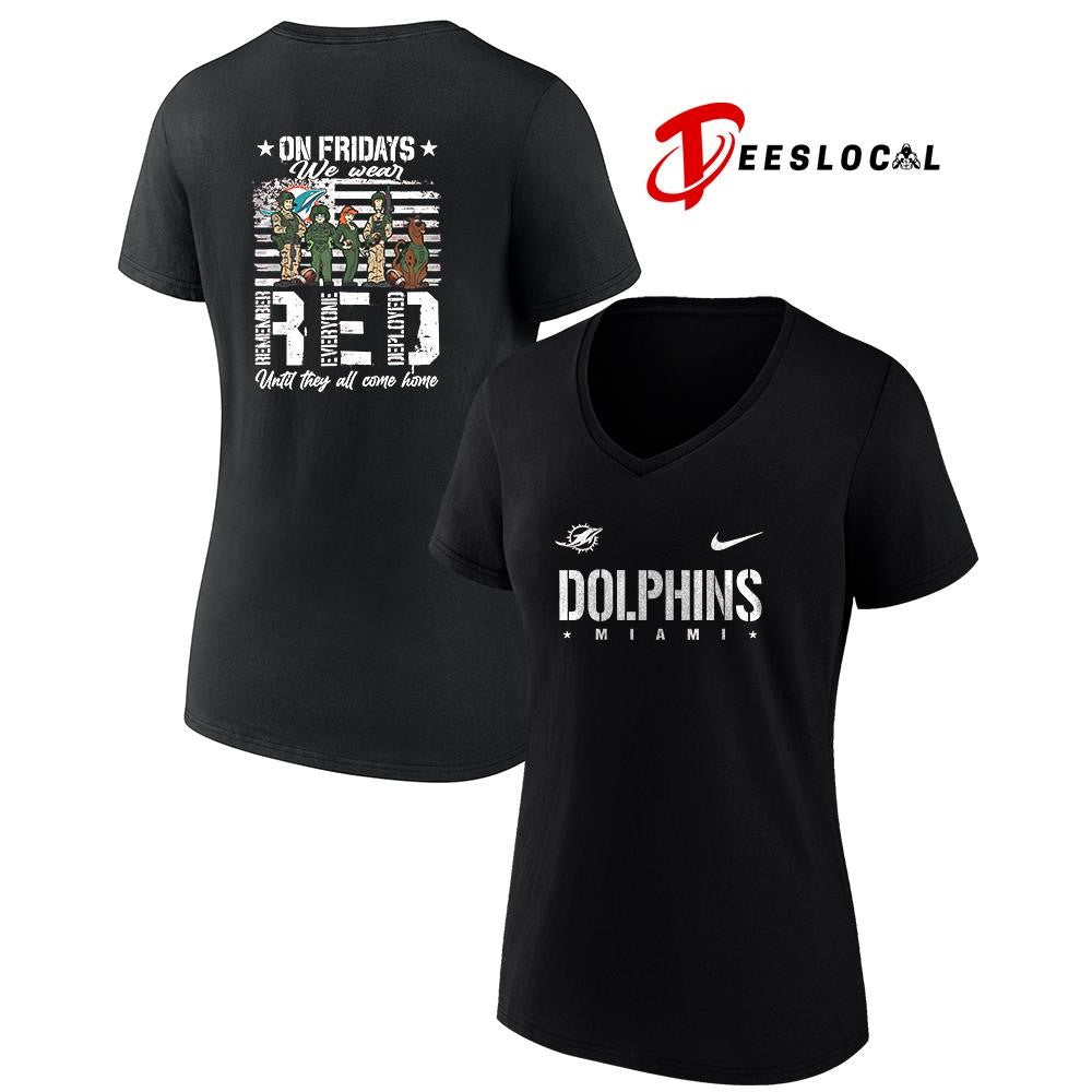 Miami Dolphins x Scooby Doo on friday we wear RED until they all come home shirt Unisex