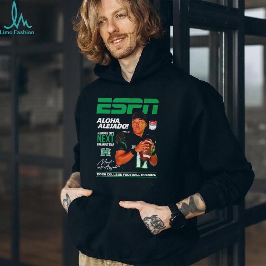 Micah Alejado Hawaii Rainbow Warriors ESPN 2026 College Football Preview shirt