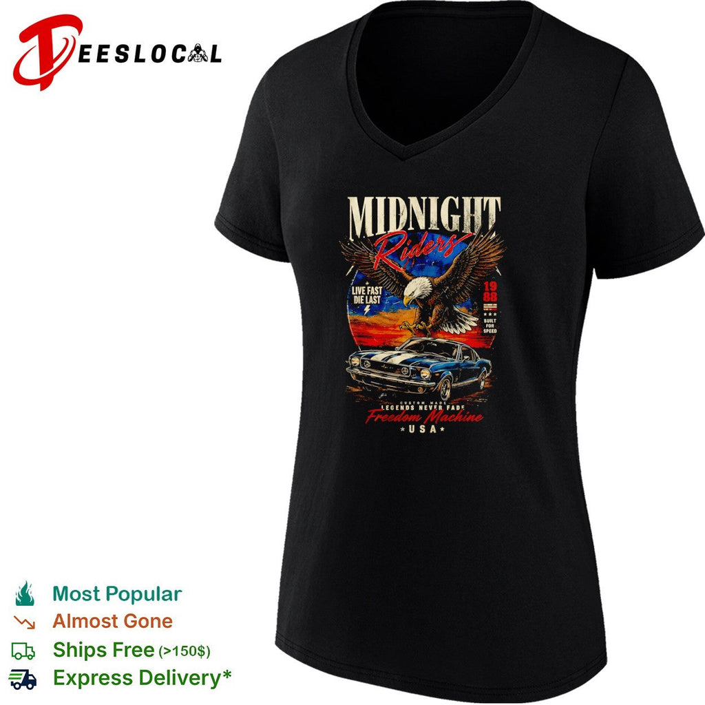 Midnight Riders 1988 freedom machine Mustang USA eagle shirt Unisex