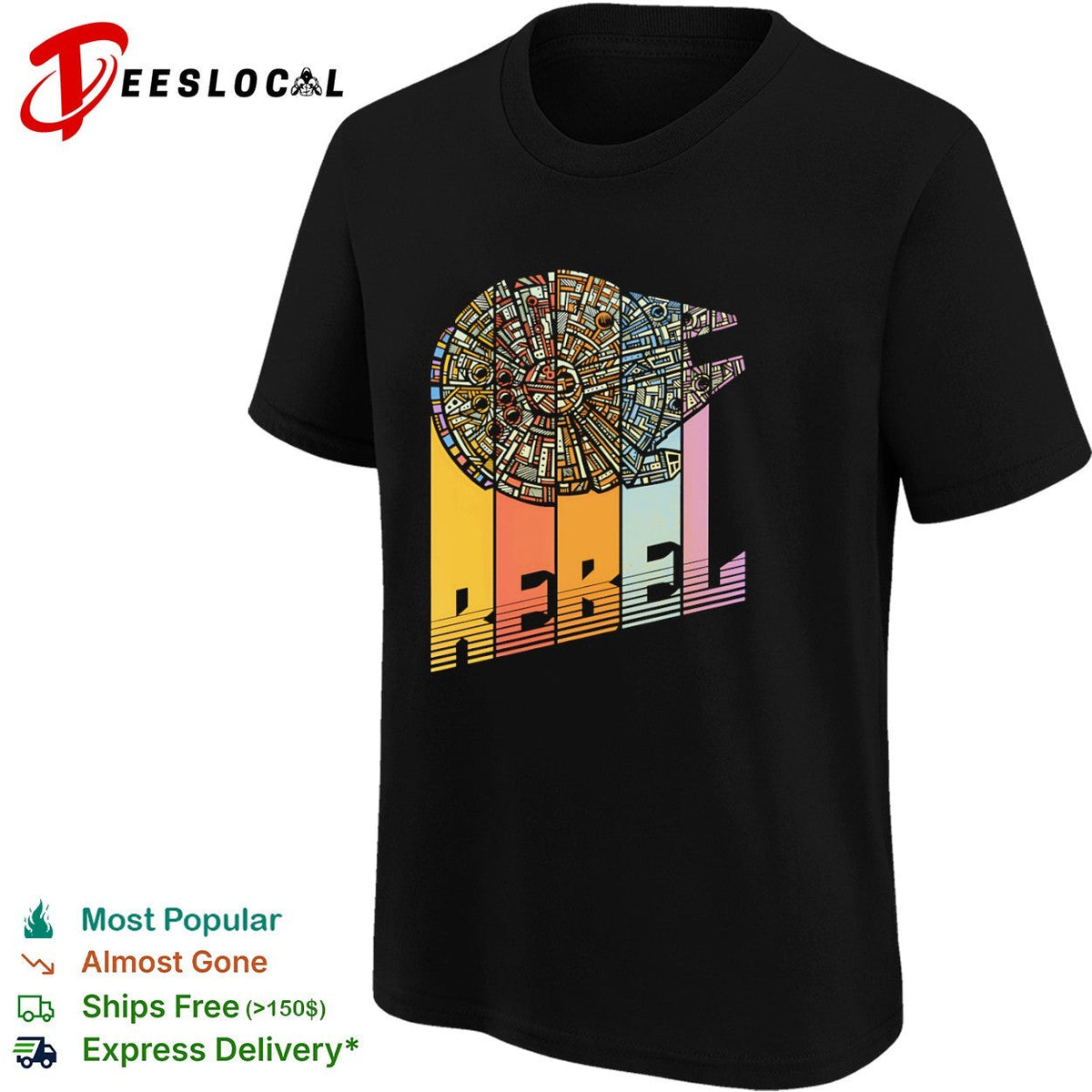 Millennium Falcon Rainbow shirt Unisex