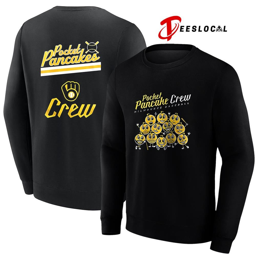 Milwaukee Brewers Pocket Pancake crew graphic shirt Unisex