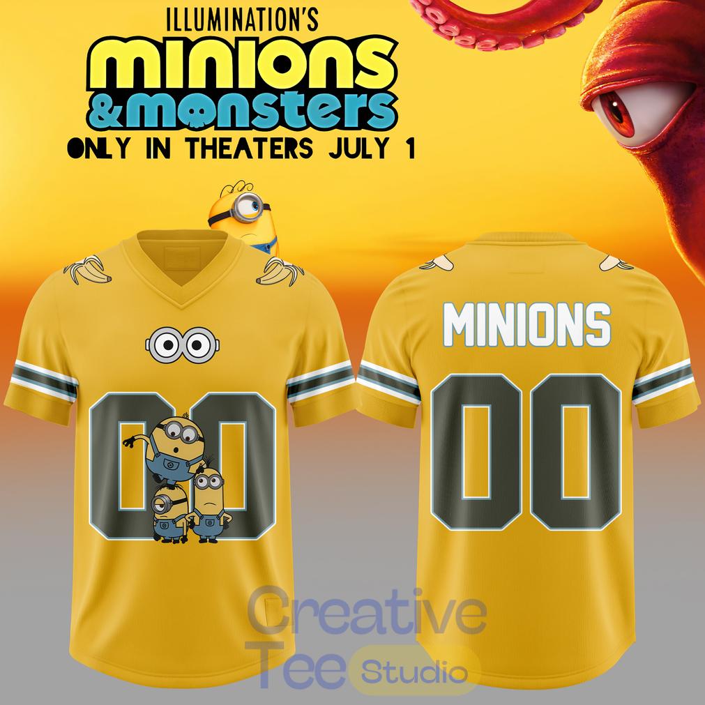 Minions & Monsters Movies Custom Football Jersey Unisex